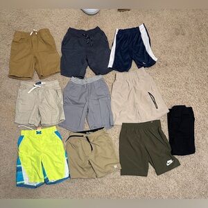 Boys Assorted 9 Shorts 1 pair of pants size 7/8